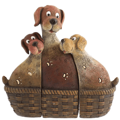 Dog Family In Basket Daisy Devotion