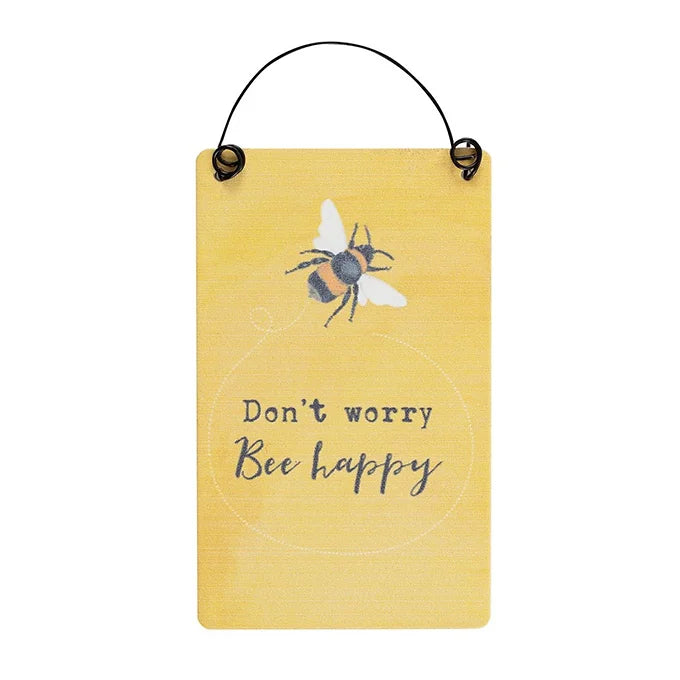 Don’t Worry Bee Happy Bee-utiful Sign Daisy Devotion