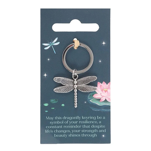 Dragonfly Metal Keyring Daisy Devotion