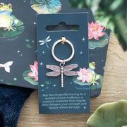 Dragonfly Metal Keyring Daisy Devotion