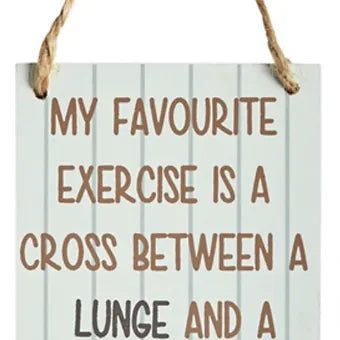 Favourite Exercise Sign Daisy Devotion