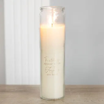 Feathers Appear Vanilla Tube Candle Daisy Devotion