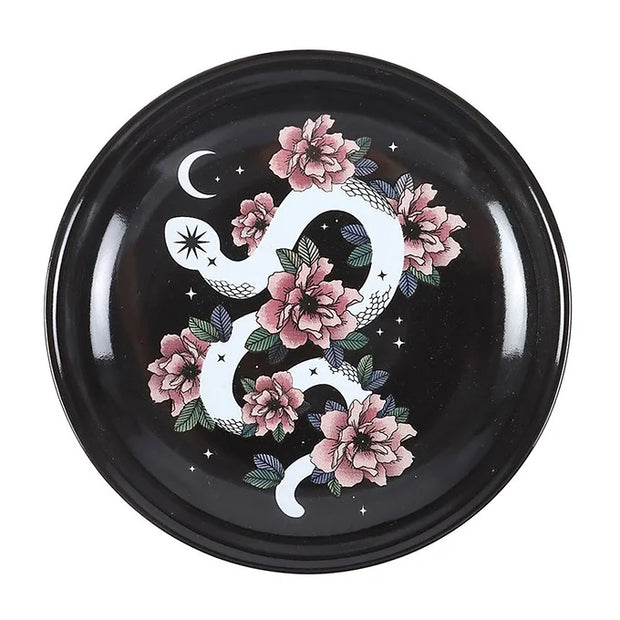 Floral Snake Trinket Dish Daisy Devotion