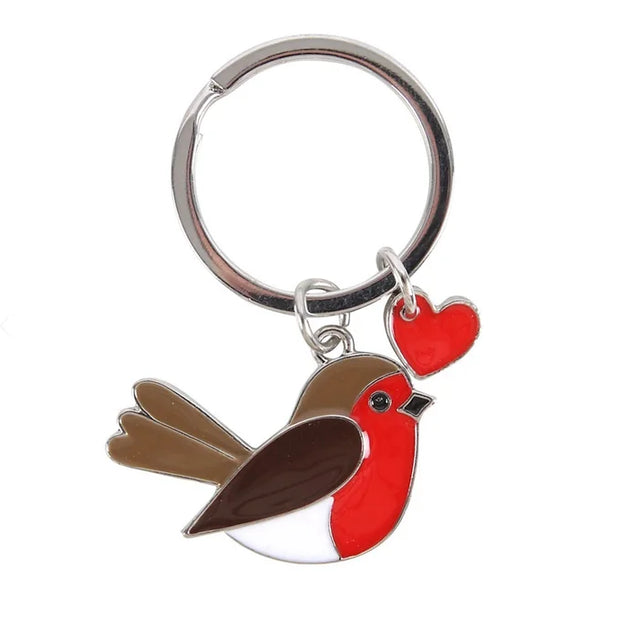 Garden Robin Keyring Daisy Devotion