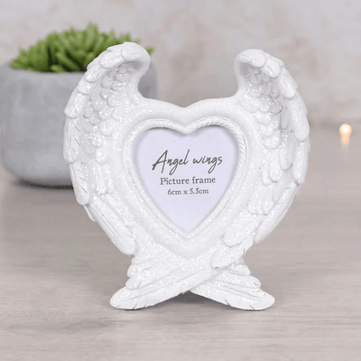 Glitter Angel Wing Photo Frame Daisy Devotion
