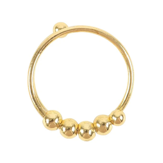 Gold Tone Anti-Anxiety Fidget Ring Daisy Devotion