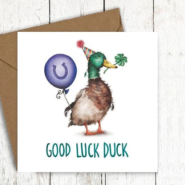 Good Luck Duck Card Daisy Devotion