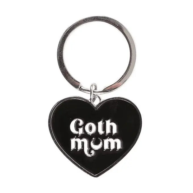 Goth Mum Keyring Daisy Devotion