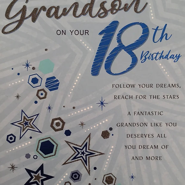 Grandson 18th Birthday Card Daisy Devotion