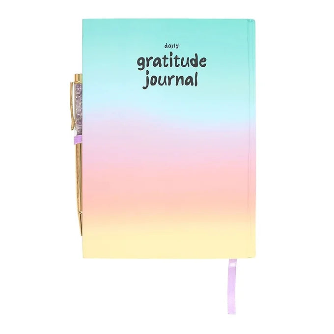 Gratitude Journal with Amethyst Pen Daisy Devotion