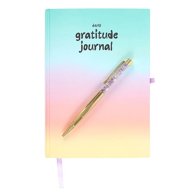 Gratitude Journal with Amethyst Pen Daisy Devotion