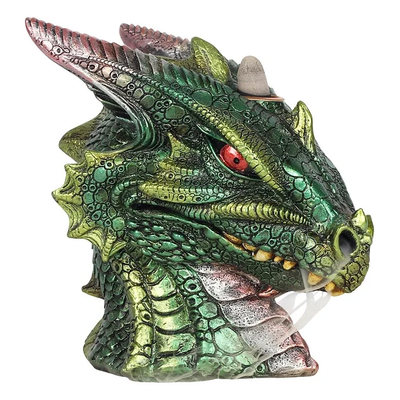 Green Dragon Backflow Incense Burner Daisy Devotion