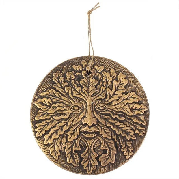 Green Man Terracotta Plaque Daisy Devotion