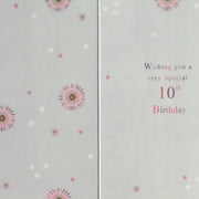 Happy 10th Birthday Card Daisy Devotion