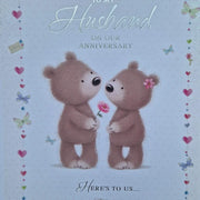 Happy Anniversary Husband Card Daisy Devotion