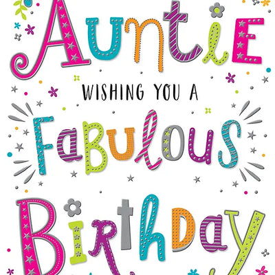 Happy Birthday Auntie Card Daisy Devotion