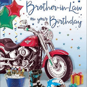 Happy Birthday Brother-in-Law Bike Card Daisy Devotion