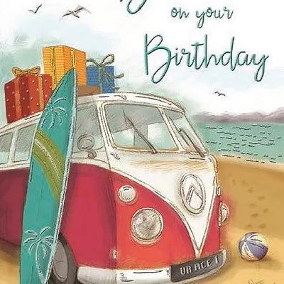 Happy Birthday Brother Beach Card Daisy Devotion