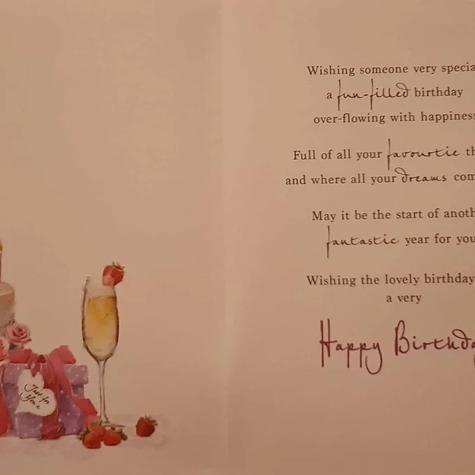 Happy Birthday Cake & Balloons Card Daisy Devotion