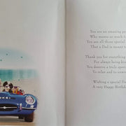 Happy Birthday Dad Beach Car Card Daisy Devotion