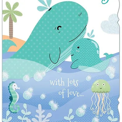 Happy Birthday Dad Whales Card Daisy Devotion