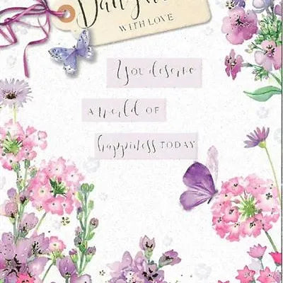 Happy Birthday Daughter Butterfly Card Daisy Devotion