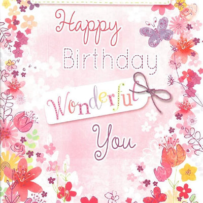 Happy Birthday Daughter Wonderful Butterfly Card Daisy Devotion