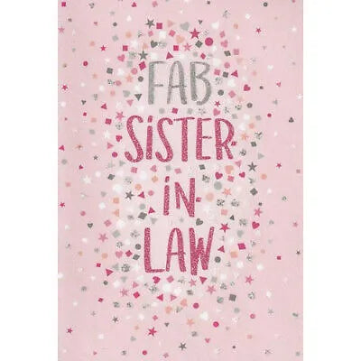 Happy Birthday Fab Sister-in-Law Card Daisy Devotion