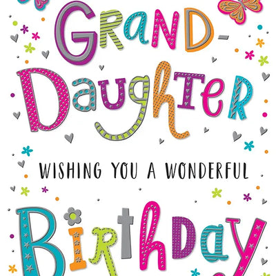 Happy Birthday Granddaughter Card Daisy Devotion