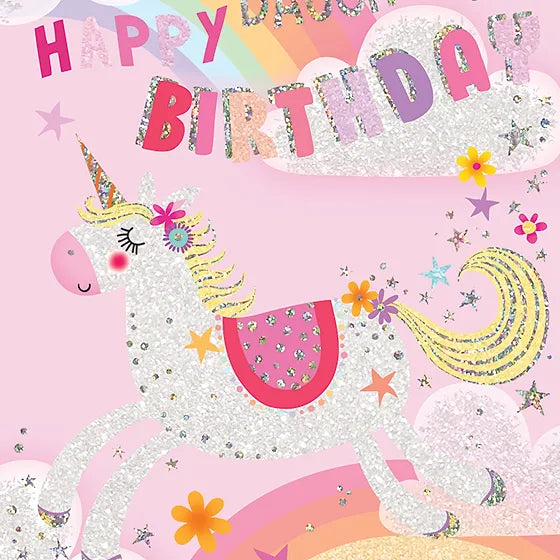 Happy Birthday Granddaughter Unicorn Card Daisy Devotion