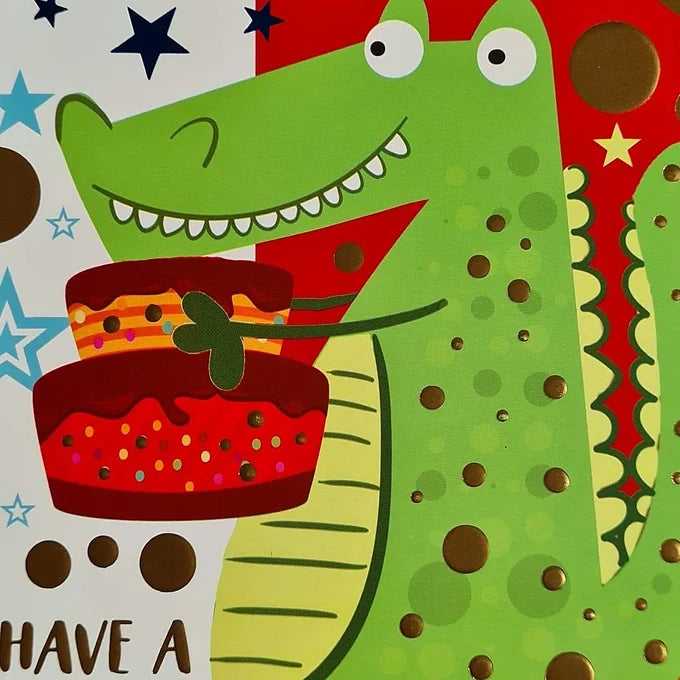 Happy Birthday Grandson Crocodile Card Daisy Devotion