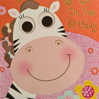 Happy Birthday Mummy With Zebra Card Daisy Devotion