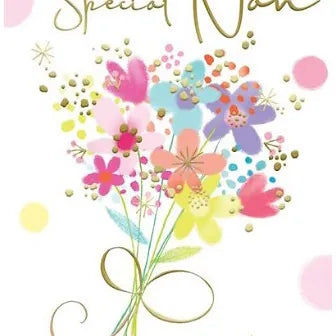 Happy Birthday Nan Flowers Card Daisy Devotion