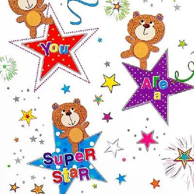 Happy Birthday Nephew Teddy Star Card Daisy Devotion