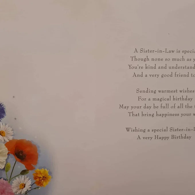 Happy Birthday Sister-in-Law Flowers Card Daisy Devotion