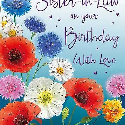 Happy Birthday Sister-in-Law Flowers Card Daisy Devotion