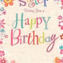 Happy Birthday Sister Card Daisy Devotion
