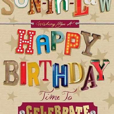 Happy Birthday Son-in-Law Card Daisy Devotion