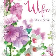 Happy Birthday Wife Flowery Card Daisy Devotion