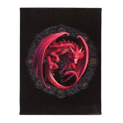 Lammas Dragon Canvas Plaque By Anne Stokes Daisy Devotion