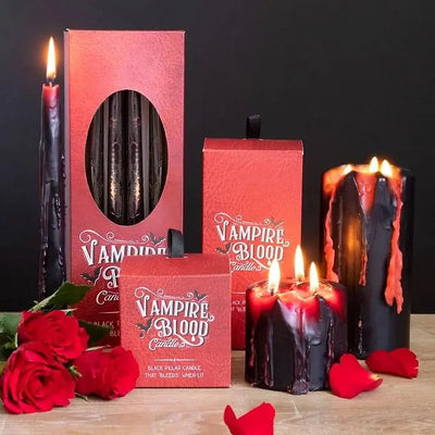 Large Vampire Blood Pillar Candle Daisy Devotion