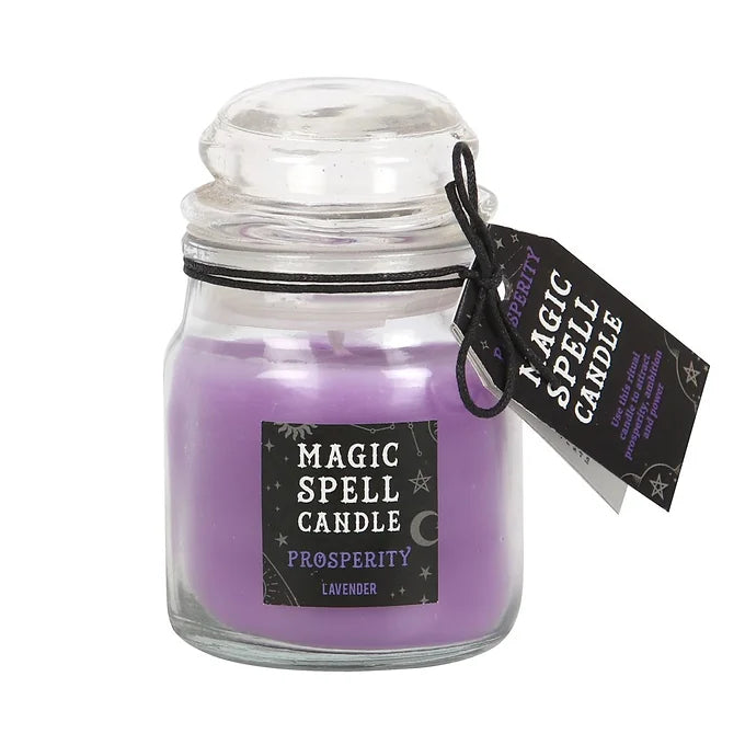 Lavender 'Prosperity' Spell Candle Jar Daisy Devotion
