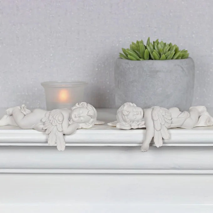Laying Cherubs Shelf Ornaments Daisy Devotion