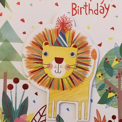 Lion Birthday Card Daisy Devotion