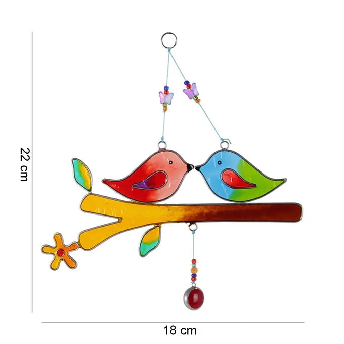 Love Birds Sun Catcher Daisy Devotion