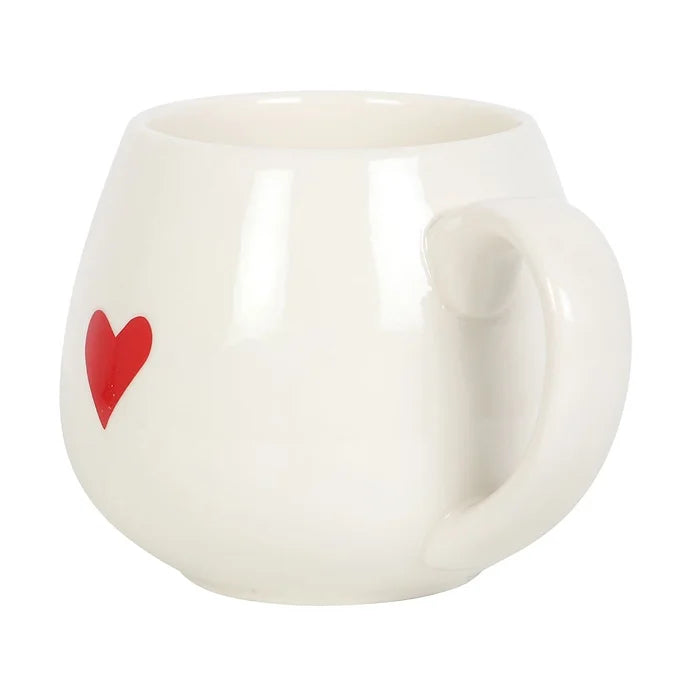 Love Heart Hidden Message Rounded Mug Daisy Devotion