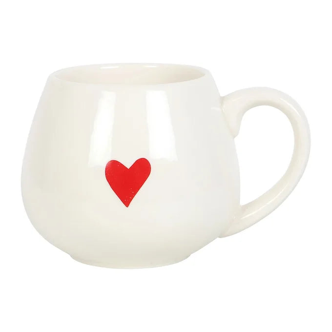 Love Heart Hidden Message Rounded Mug Daisy Devotion