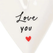 Love You Heart Trinket Dish Daisy Devotion