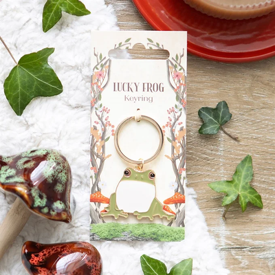Lucky Frog Keyring Daisy Devotion