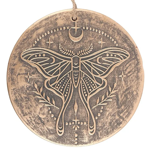 Luna Moth Terracotta Plaque Daisy Devotion